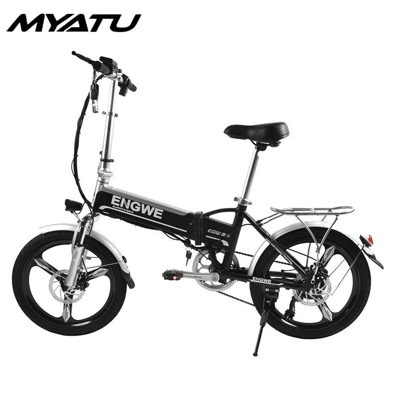 

MYATU 20" Electric Folding Bike 48V 250W Wheel Motor Bicycle SHIMANO Derailleur Cycling bicicleta electrica Electric Bike Ebike