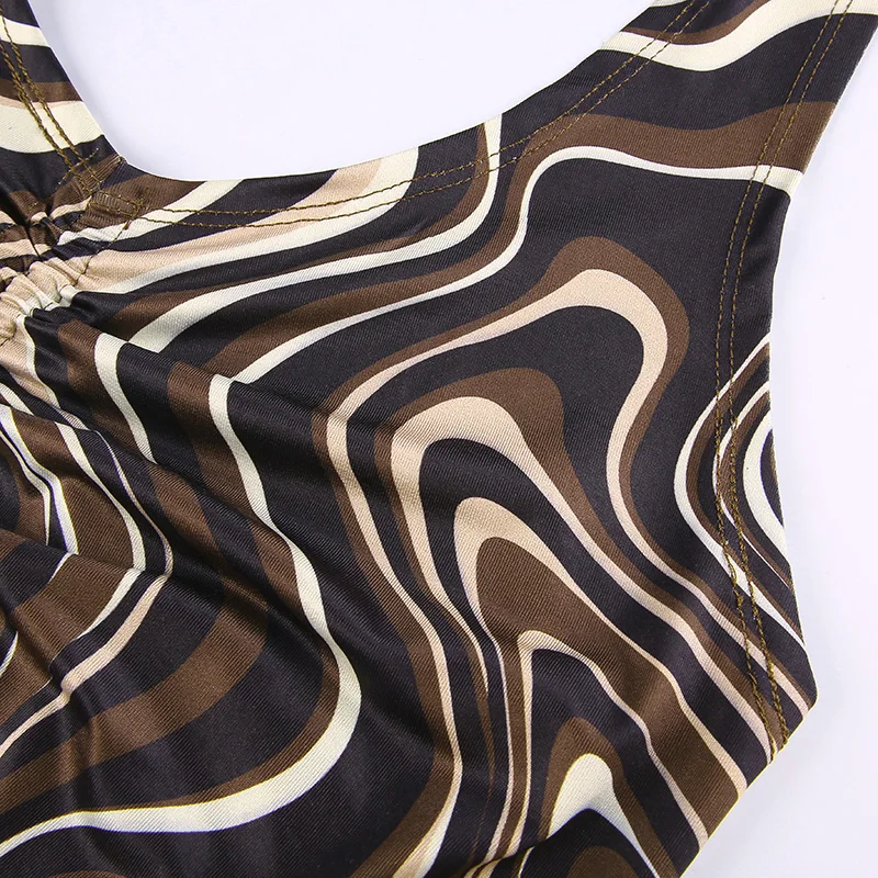 Brown Cami Tie Up-cloth