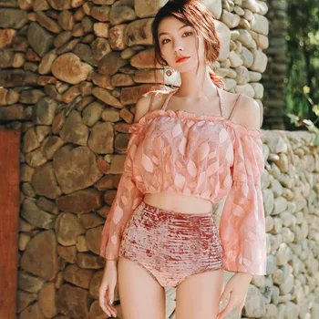 

Girl Swimsuit Windsurfing Swiming Swim Suit Women Plus Size Beachwear 2019 Surf Shirt Woman Swimwear Rash Guards Female