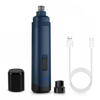 

Fast Grinding Pet Nail Grinder Electric USB Rechargeable 2 Speeds 3 Grinding Port Dogs Cats Nail Trimmer Grooming Machine