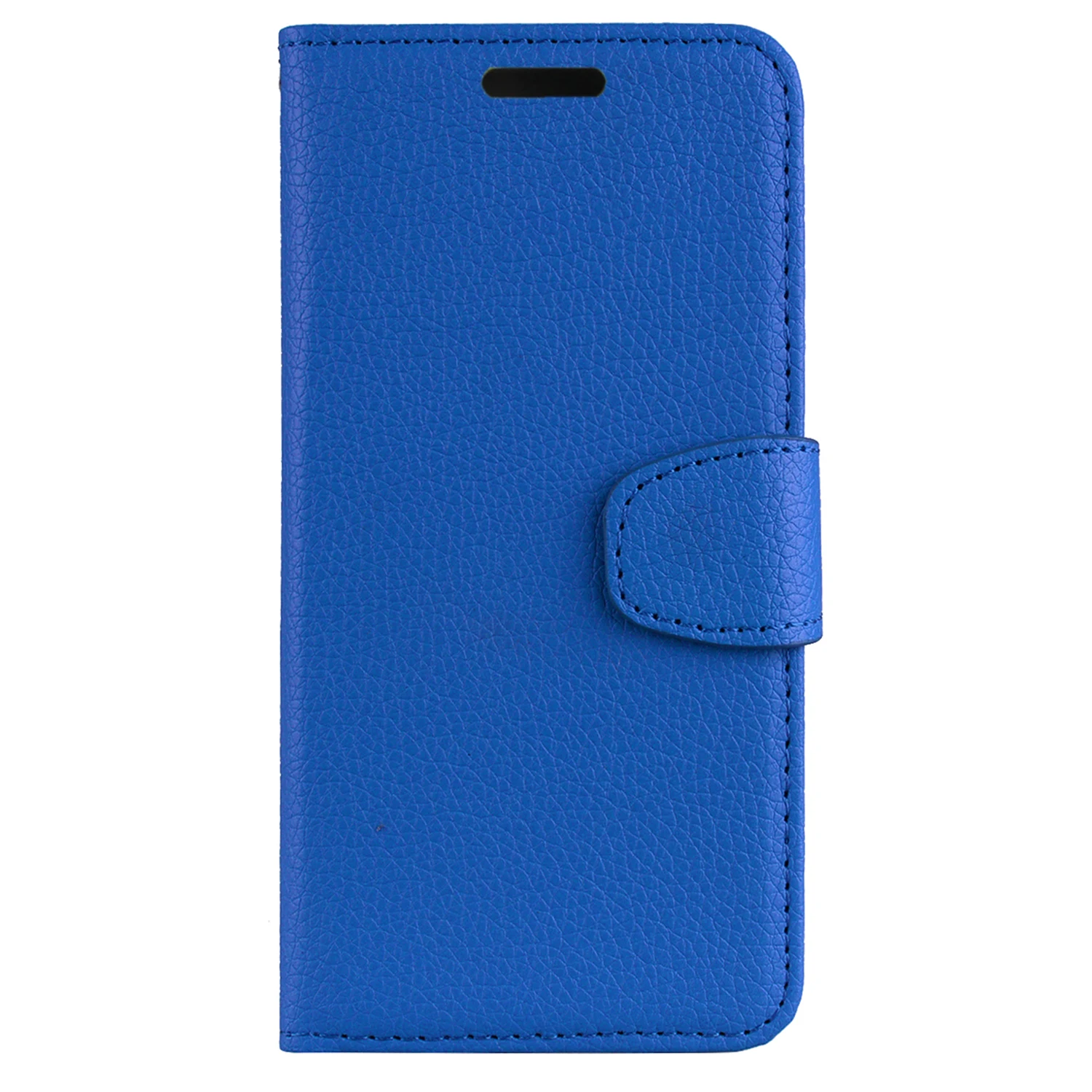 Кожаный чехол для телефона lenovo A536 A358T K3 A6000 S90 P70 K3 Note A7000 A1000 с держателем для карт с откидной подставкой из кожи личи - Цвет: Blue