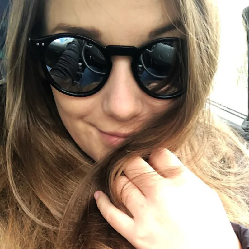 

2019 Fashion Men Sunglasses Women Men Driving Oval Frame Sun Glasses Male Goggle Shades Coating Mirror Female