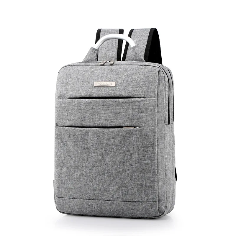

Computer Bag New Style Korean-style Business Laptop Backpack Men And Women Couples Solid Color School Bag Business Trip Travel B