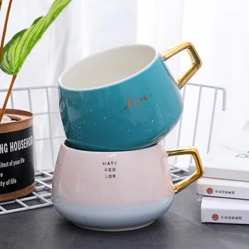 

Concise Personality Will Belly Ceramics Cup Business Affairs To Work In An Office Trace A Design In Gold Hand Marc Cup