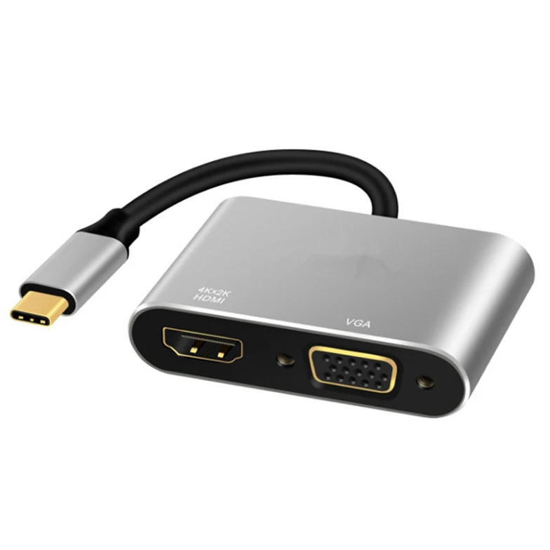  Usb3.1 A Hdmi Vga Doppia Uscita Usb Per Vga Hdmi 4K x 2K Hd 1080P Multi -Display 2-In-1 Usb Al Conv