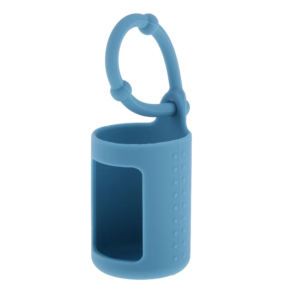 6pcs Silicone 15ml Roller Bottle Holder Sleeve Essential Oil Carry Keychain Keyring Pouch for Backpack Bag Home Travel Outdoor