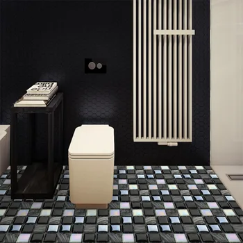 

10PCS Self Adhesive Mosaic Tile Sticker,Kitchen Backsplash Bathroom Wall Tile Stickers Decor Waterproof Peel&Stick PVC Tiles