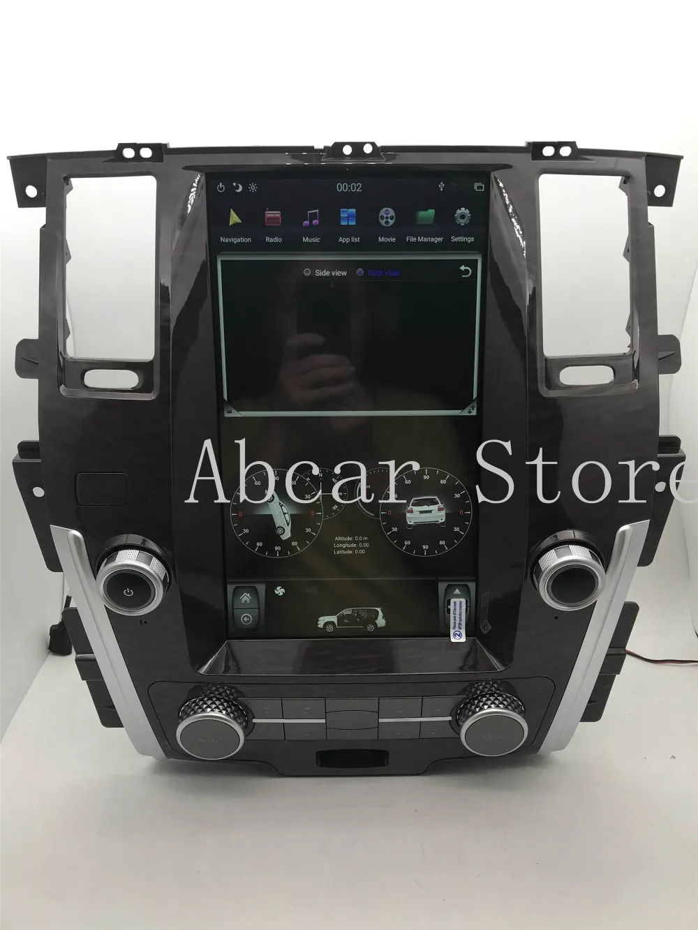 13,6 ''Tesla стиль Android 8,1 автомобильный dvd-плеер gps навигация для NISSAN PATROL 2010- стерео радио магнитофон PX6 CARPLAY
