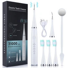 

Electric Dental Calculus Remover Teeth Cleaner Dental Cleaning Teeth Whitening Scaler With Toothbrush Dental Tartar Remover Oral