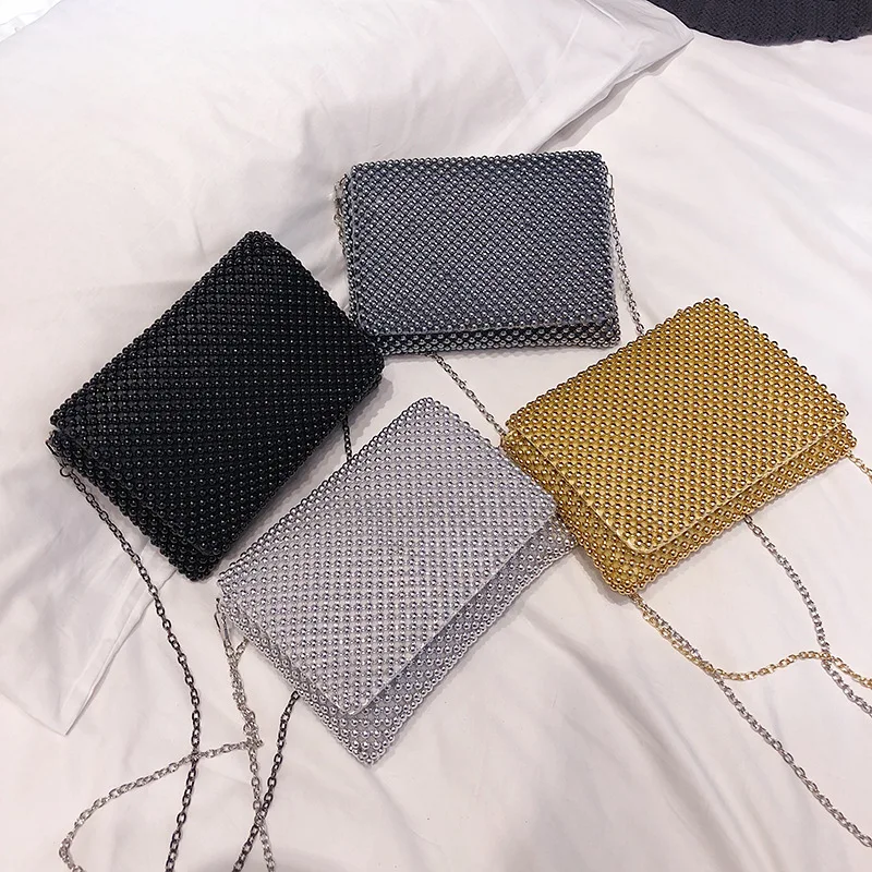 

Korean-style Debutante-Style Clutch Pearl Fashion Shoulder Oblique WOMEN'S Bag
