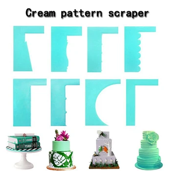 

1pc Cream Scraper Irregular Teeth Edge DIY Scraper Cake Decorating Pastry Cutters Baking Spatulas Tools Sawtooth Cake Scrapers