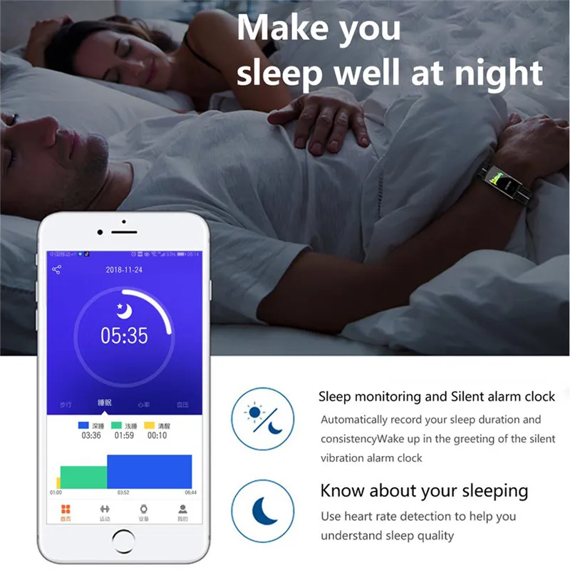 Модные водонепроницаемые смарт-наручные часы с Bluetooth 4,0, фитнес-трекер сердечного ритма, спортивные многофункциональные умные часы