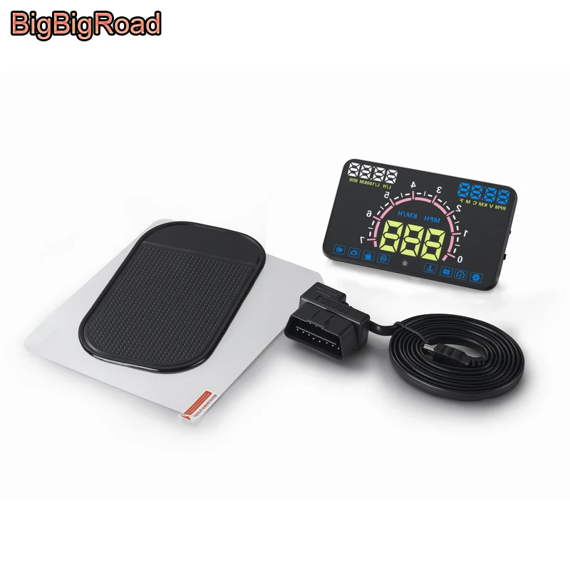 BigBigRoad-Land Rover Range Rover Sport Velar Evoque DC100 ڵ OBD2 HUD   ÷, ǵ  ũ 