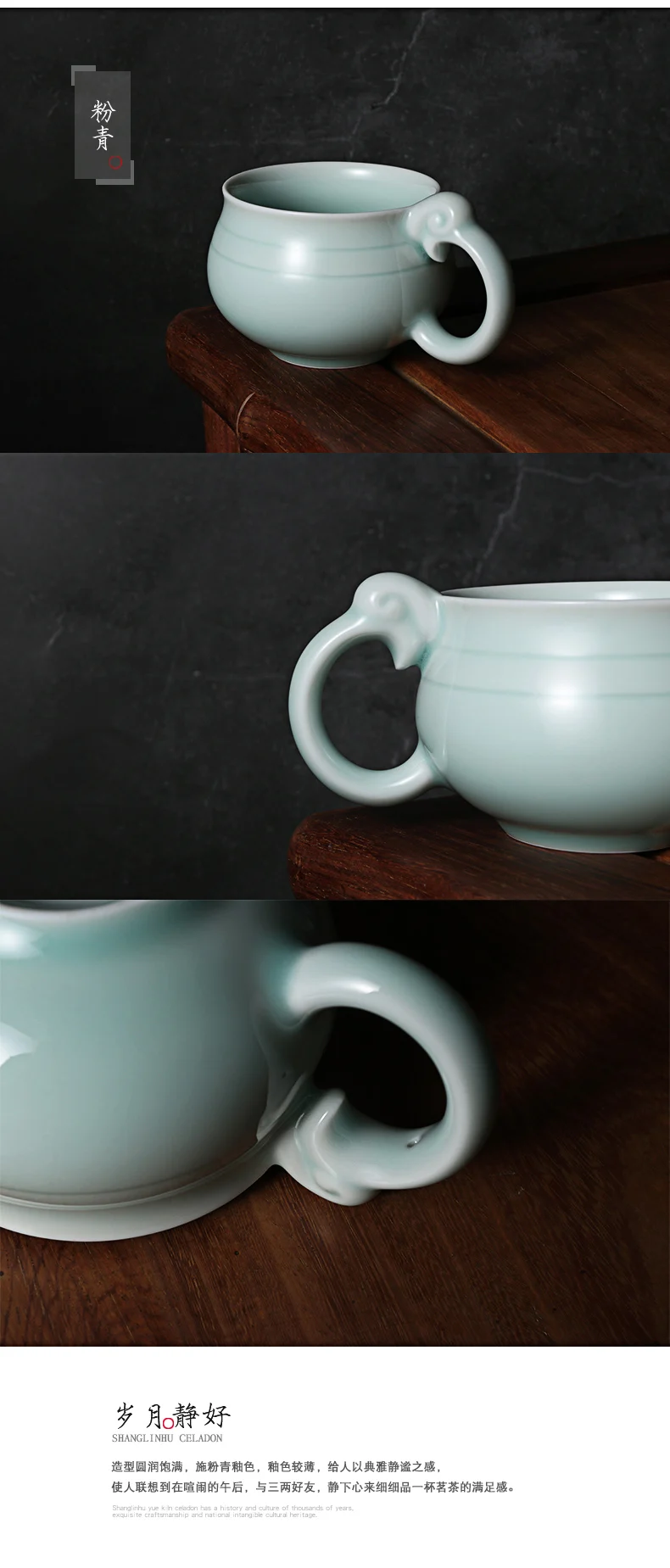 Celadon фарфоровый чайный сервиз Слива зеленый керамический кунг-фу чайный горшок, ручной работы фиолетовый; песок чайный горшок чайная чашка Gaiwan Tureen чайная церемония