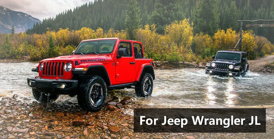 Алюминий Авто двери/Хвост Дверные ручки декор крышка для Jeep Wrangler JL красный американский флаг логотип