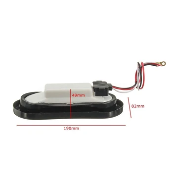 

12V Turn Signal Light Accessories Indicator Off-road Trailer Truck Oval 35LED Amber Tail Arrow