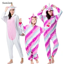 Детская Пижама кигуруми с единорогом; Пижама для женщин; комбинезон с рисунками животных из мультфильмов; детская пижама; одежда для сна для мальчиков и девочек; зимние пижамы; одеяло