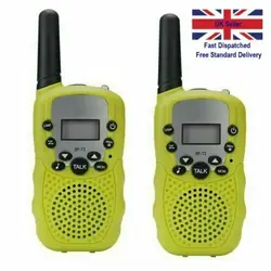 Walkie talkie pour enfants, longue portée, UHF 446MHz, 8 canaux, 2 pièces 