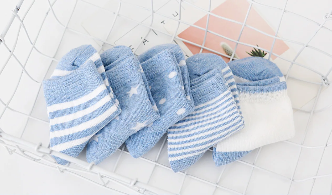 B&G Childrens Breathable Socks Childrens Summer Kids Middle-tube Soft Socks Floor Socks Babys Socks