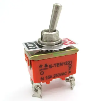 

E-TEN1221 4-Pin SPST 4 Terminal ON-OFF 15A 250V Toggle Switch Good Quality