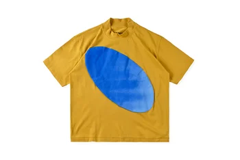 

1:1 Quality Kanye West Jesus Is King L.A Listening Party Printed Turtleneck Tees Women Men Short Sleeve 100% Cotton T Shirts