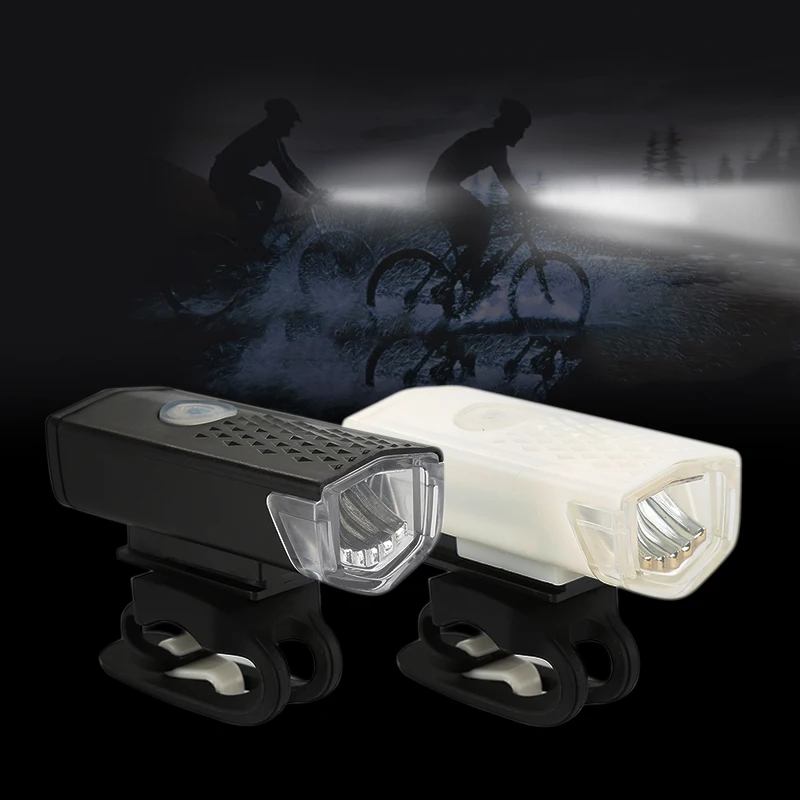 LED USB Rechargeable Bycicle Light Headlamp Headlight Bike Front Lamp 3 Modes