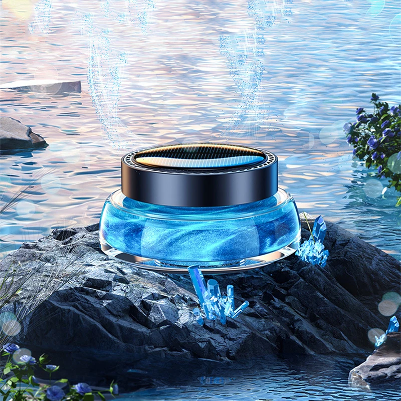 Car Solar Rotary Perfume Aromatherapy Used in Car Interior Decoration Supplies Fragrance Perfume Cream Solid Light Fragrance 6