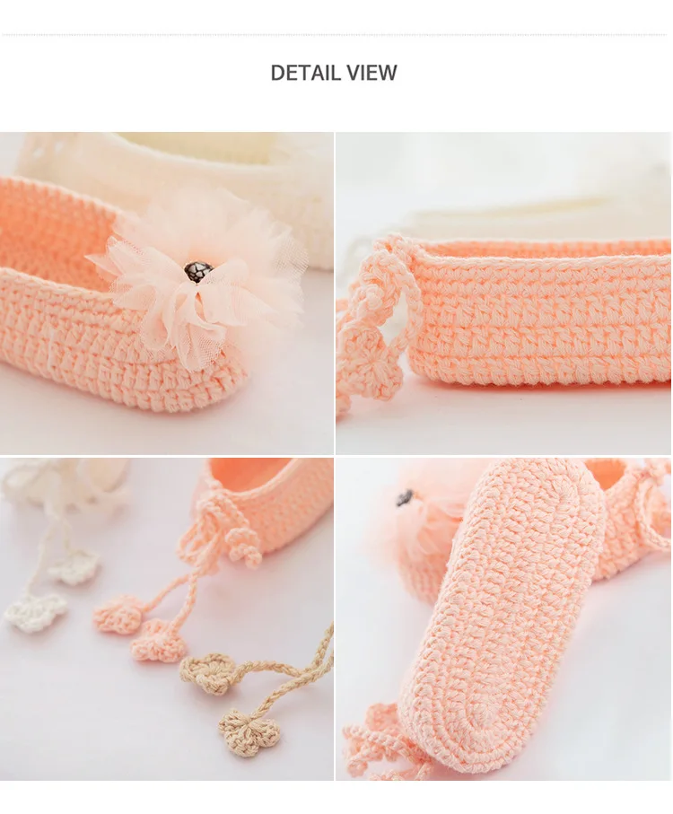 Korean Models Female Baby Princess Lace Soft-Sole before Step Sandals Handmade Pure Cotton Summer Babies' Toddler Shoes Lace Soc