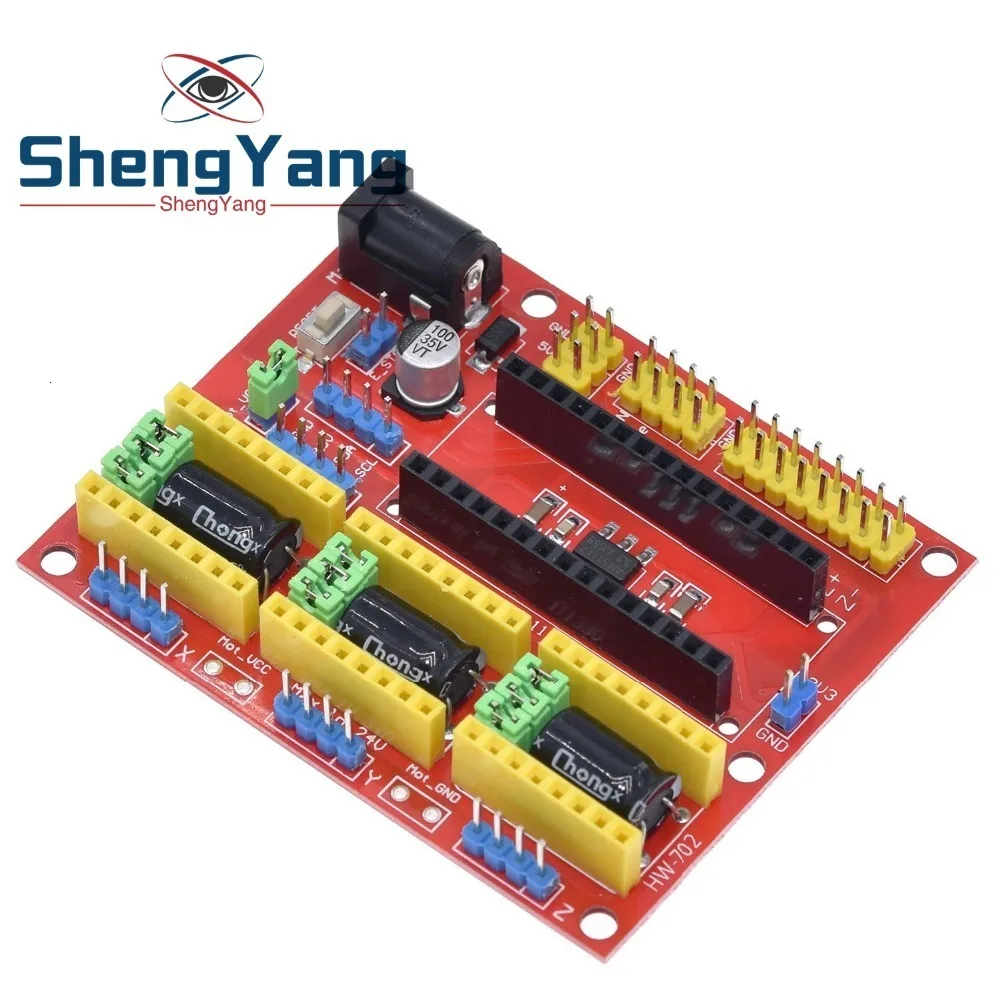 ShengYang CNC Щит V4 гравировальный станок/3d принтер/A4988 Драйвер Плата расширения для arduino Diy Kit