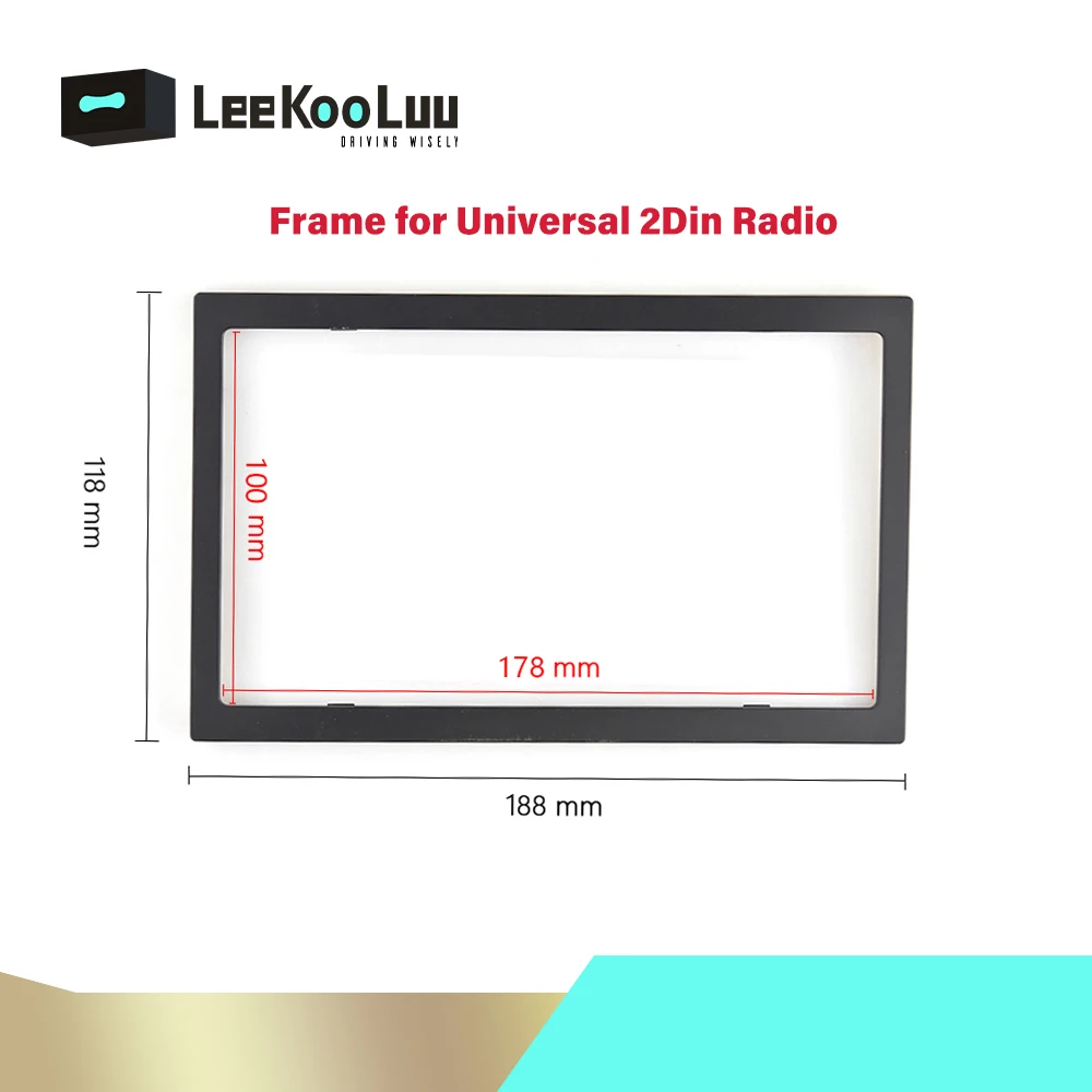 

178*100mm Universal 2 Din Radio Frame Car Multimedia Player Plastic Framework