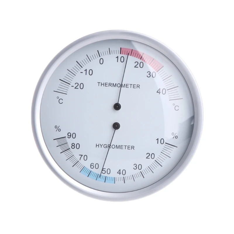 5 дюймов настенный бытовой термометром и гигрометром декоративные часы Аналоговые Температура метр