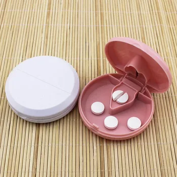 

Portable Mini Smal Pill Cutter Splitter Divide Storage Case Medicine Cut Compartment Box Holder Pill Splitters