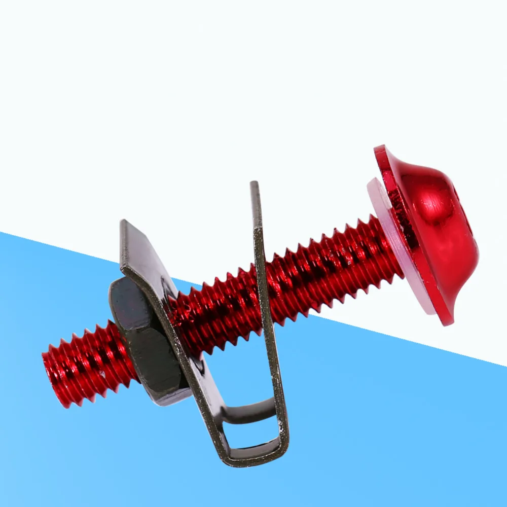 Красный 10 шт. мотоцикл M6 6 мм X 30 мм алюминиевый обтекатель болты Spire скорость крепежа зажимы сопротивляется коррозии для большинства применений