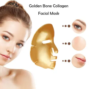 

24K Gold Collagen Face Mask Crystal Gold Collagen Facial Masks Moisturizing whitening Anti-aging Skin Care Korean Cosmenics mask