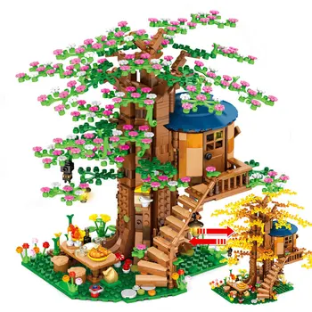 

1120 Pcs Bricks Tree House Village IDEAS Creator Building Blocks Boys Christmas Birthday Gift Kids Educational Toys For Children