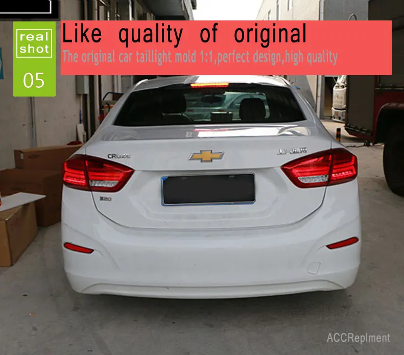 4 шт. автомобильный стайлинг для Chevrolet cruze задние фары- для cooper светодиодный задний фонарь+ сигнал поворота+ тормоз+ задний светодиодный светильник