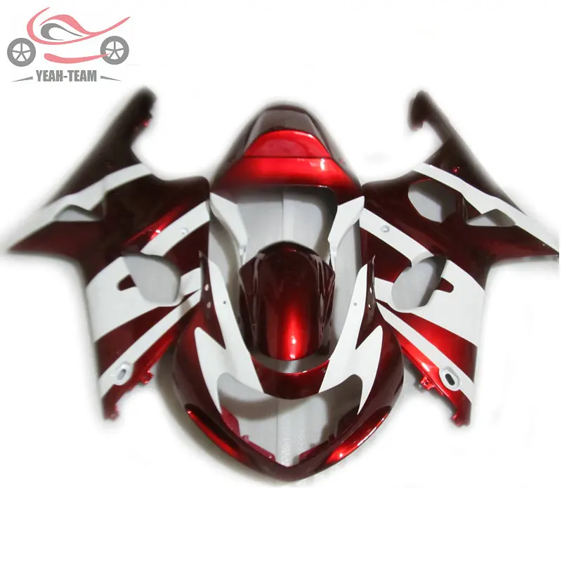 Набор обтекателей на вторичном рынке для Suzuki GSX R1000 2000 2001 2002 K2 красные белые