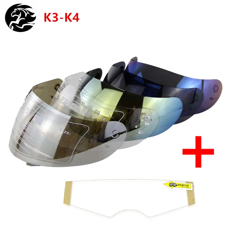 

Motorcycle Helmet Visor and Anti Fog Film Set Motor Cycle Helmet Accessories Helmets Protector Shield for K3 K4 or K1 K3SV K5