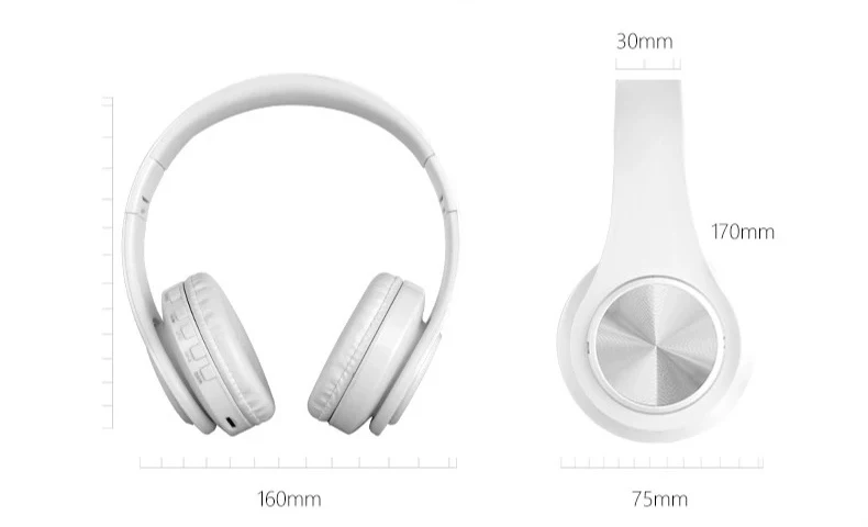 Беспроводные наушники над ушами Bluetooths Складная Hi Fi беспроводная