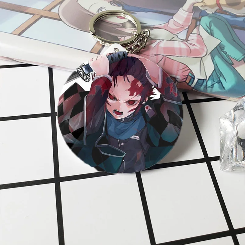 Японское аниме Demon Slayer Kamado Tanjir Nezuko брелок ПВХ фигурка игрушки Коллекционная