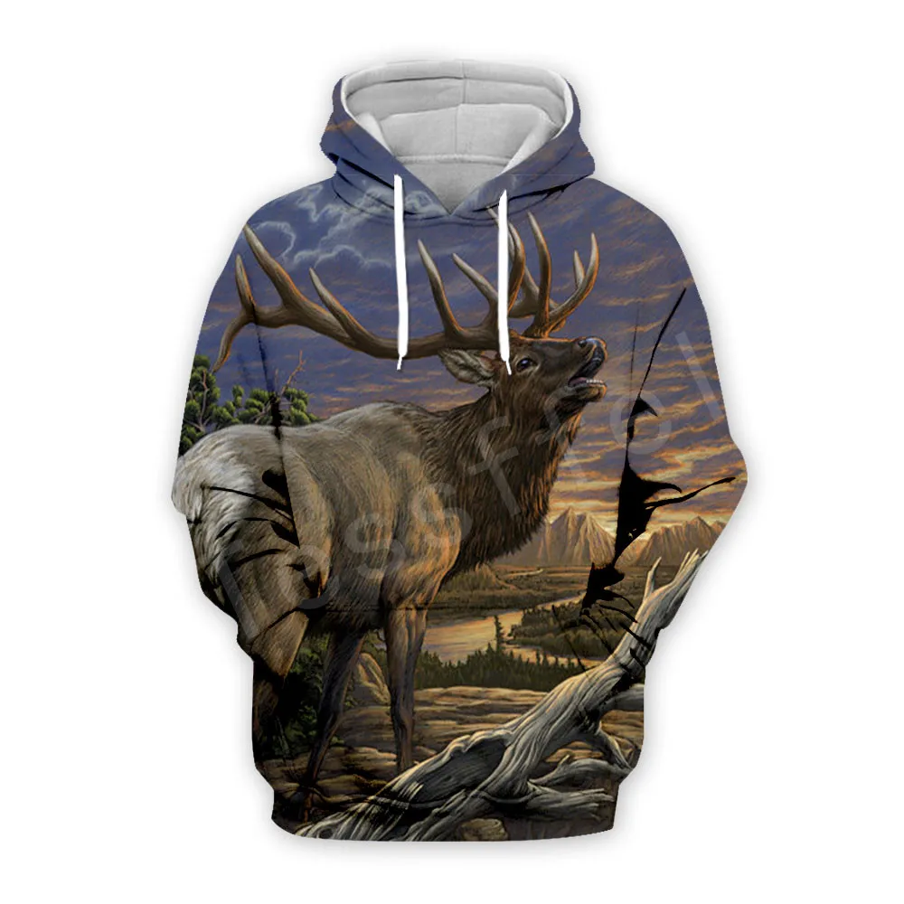 

Tessffel Animal Wild Deer Hunting Hunter Pullover Tracksuit Unisex Casual MenWomen 3DPrint Zipper/Sweatshirts/Hoodies/Jacket S11