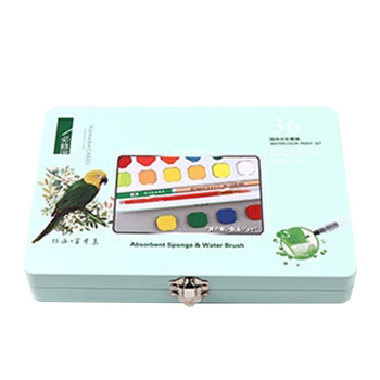 

48Colors 36Colors Watercolor Paint Students Artists Solid Pigment Portable Travel Brush Pen For Beginner Art Supplies Kids Gift