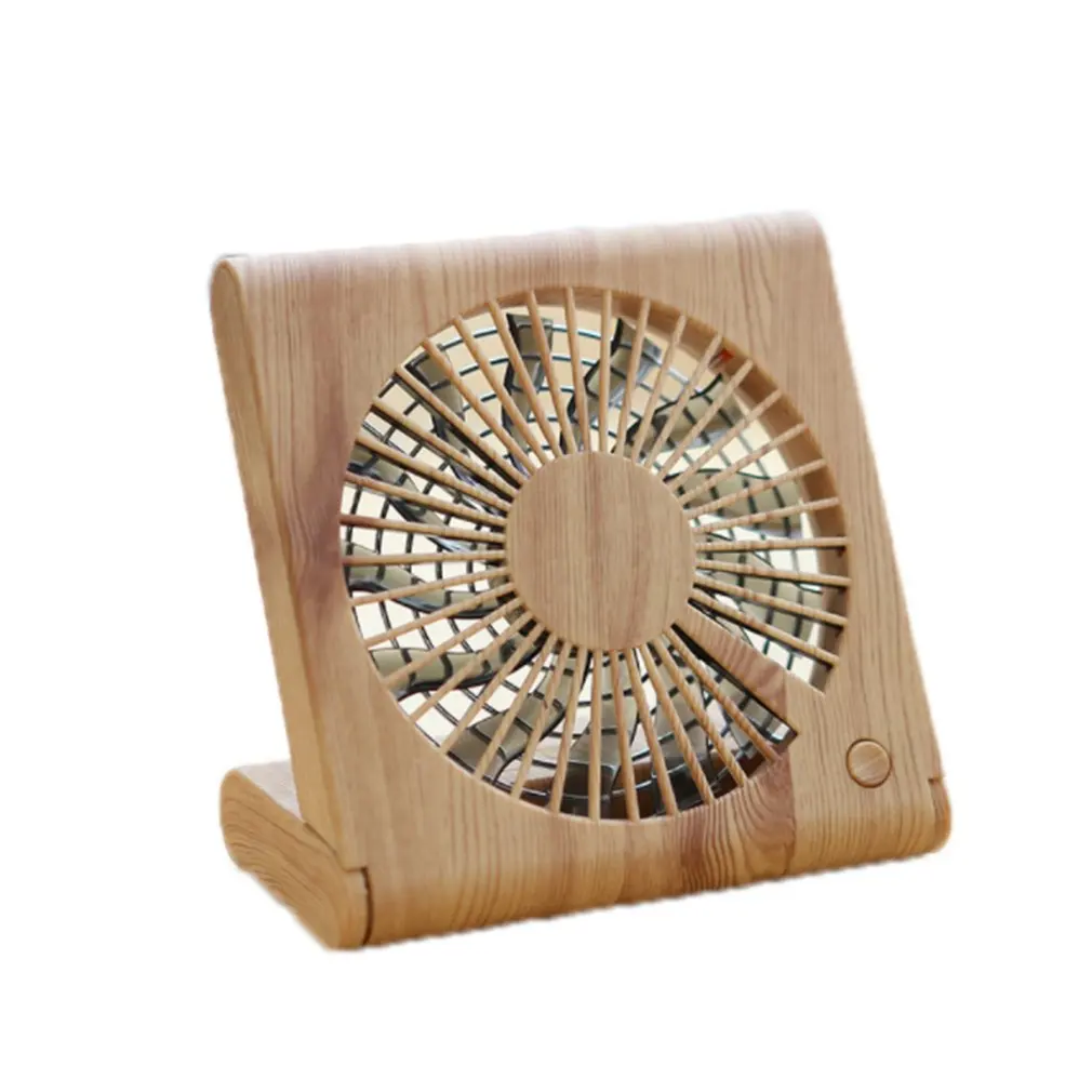 

Wooden Design USB Hand-held Desk Fan Cooler Handheld Air Conditioner Cooling Fan Summer Air Conditioner Cooler