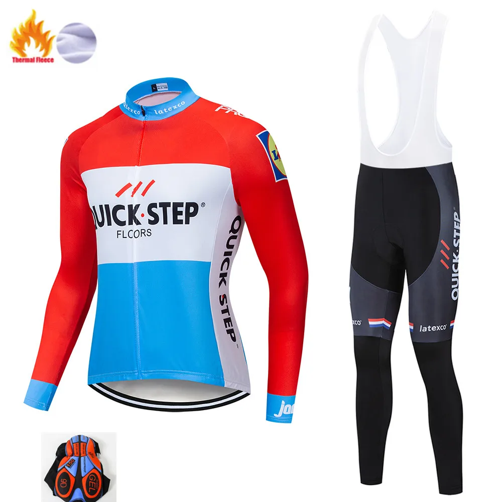 Winter set Треккинг SEGAFREDO Зимняя Теплая Флисовая одежда для велоспорта, комплект из Джерси, теплая одежда для велоспорта, одежда для верховой езды, Ropa Ciclismo - Цвет: Winter set