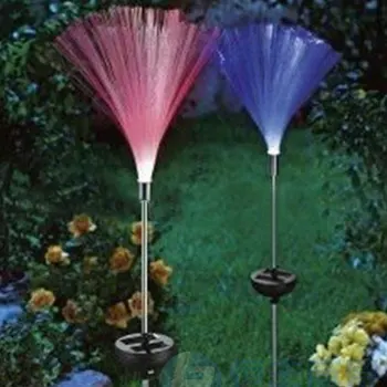 

Outdoor Optical Fiber Lawn Light Novelty Solar Powered Color Changing LED Night Garden Decorative Lamp
