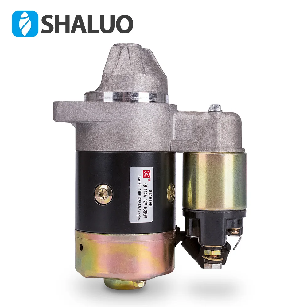 

170F 178F 186F Electric Diesel Generator Set parts Engine Start assy rpm Starter Motor QD114A 12V 0.8kw Reverse