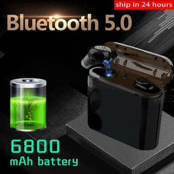 

Newest TWS Wireless Earphones Headphones Bluetooth 5.0 Earbuds as Power Bank Sport Headset Noise Cancel Earphone Headphone