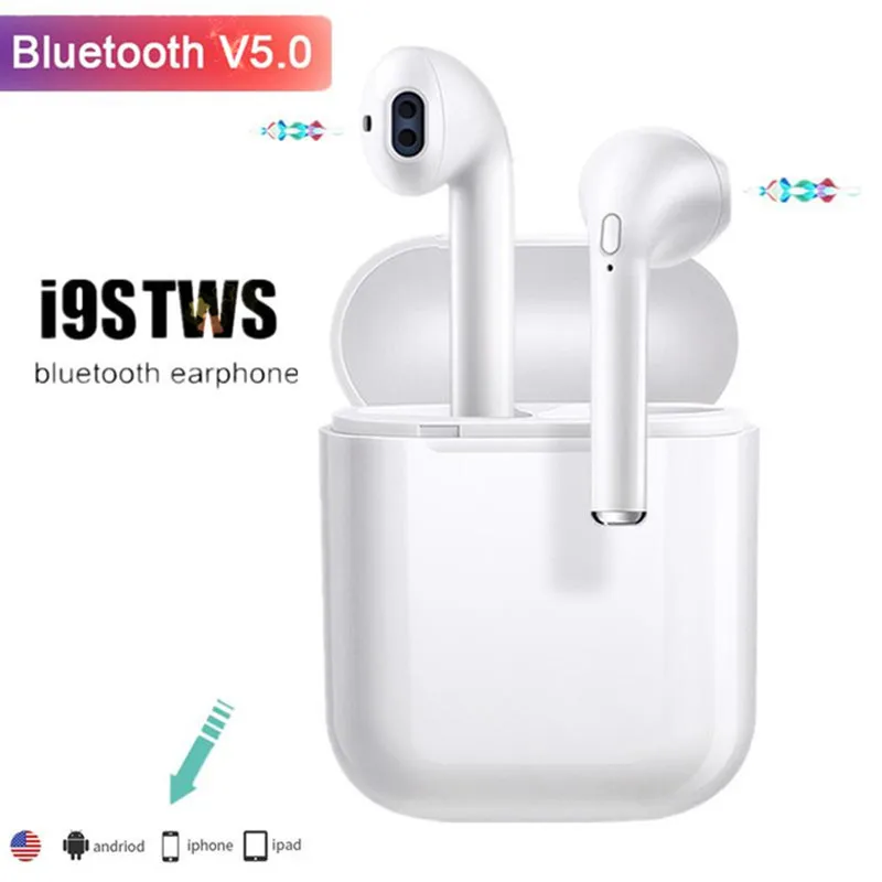 

True Wireless Stereo Earbuds I9S TWS Wireless Earphone Mini 5.0 Bluetooth Headphone Headset Invisible Earbud for All Smart Phone