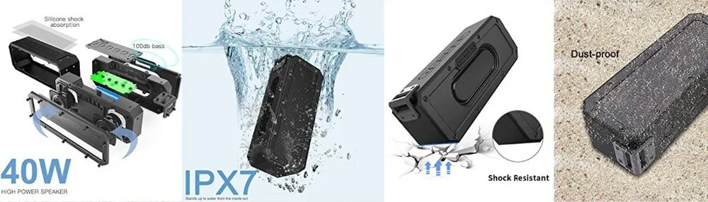 Н20 регби 30 Вт Водонепроницаемый Bluetooth динамик Портативная колонка Беспроводная бас стерео сабвуфер Саундбар система бум бокс для компьютера