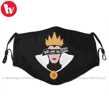 

God Save The Queen Mouth Face Mask God Save The Evil Queen Facial Mask Kawai Cool with 2 Filters for Adult
